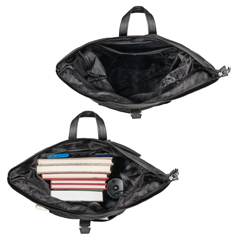 "Lutz" XL Rolltop Rucksack Herren Leder mit Laptop-Fach 16 - 17.3 Zoll