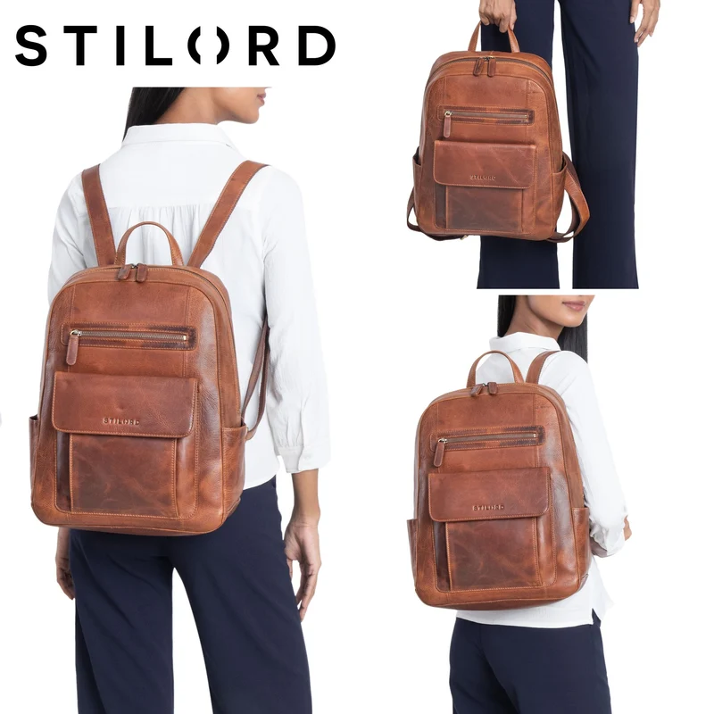"Rae" Leder Business Rucksack Damen