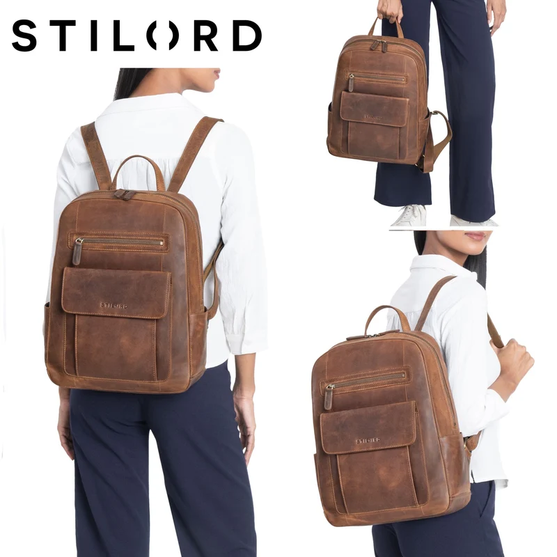 "Rae" Leder Business Rucksack Damen