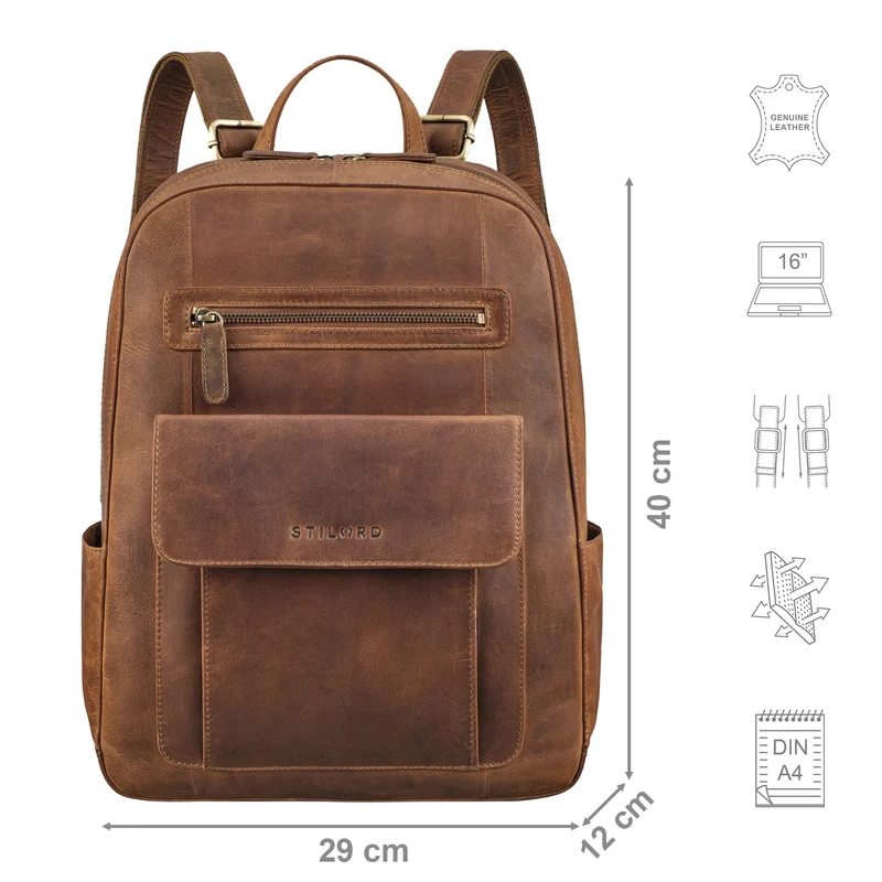 "Rae" Leder Business Rucksack Damen