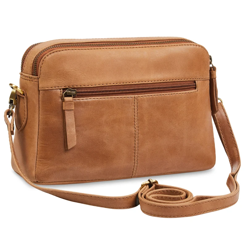 "Rosie" Vintage Umhängetasche Damen Leder Klein
