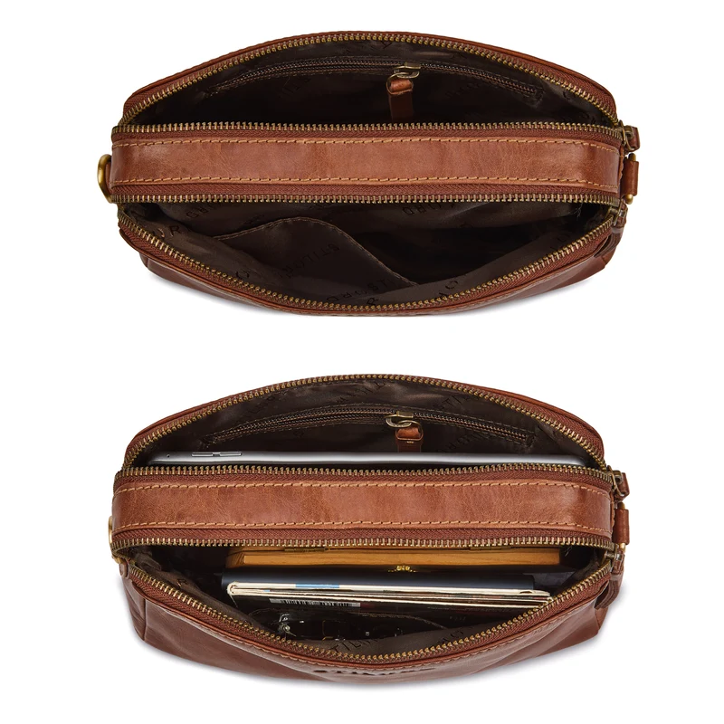 "Rosie" Vintage Umhängetasche Damen Leder Klein