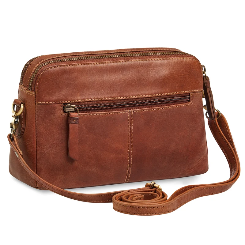 "Rosie" Vintage Umhängetasche Damen Leder Klein
