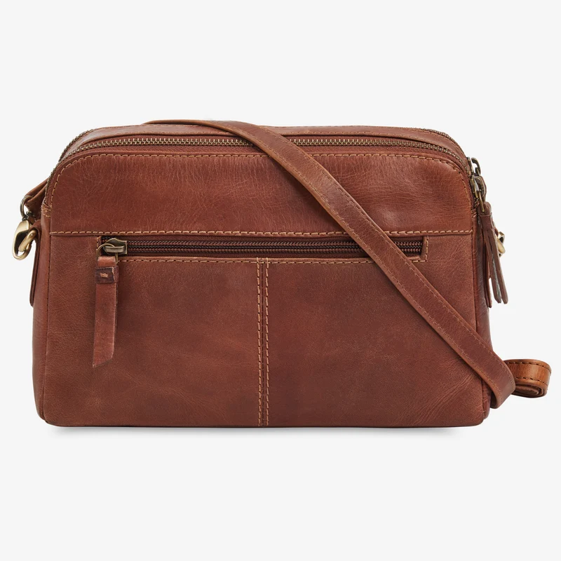"Rosie" Vintage Umhängetasche Damen Leder Klein