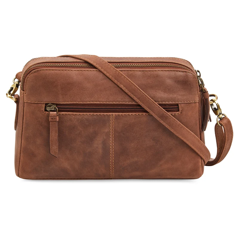 "Rosie" Vintage Umhängetasche Damen Leder Klein