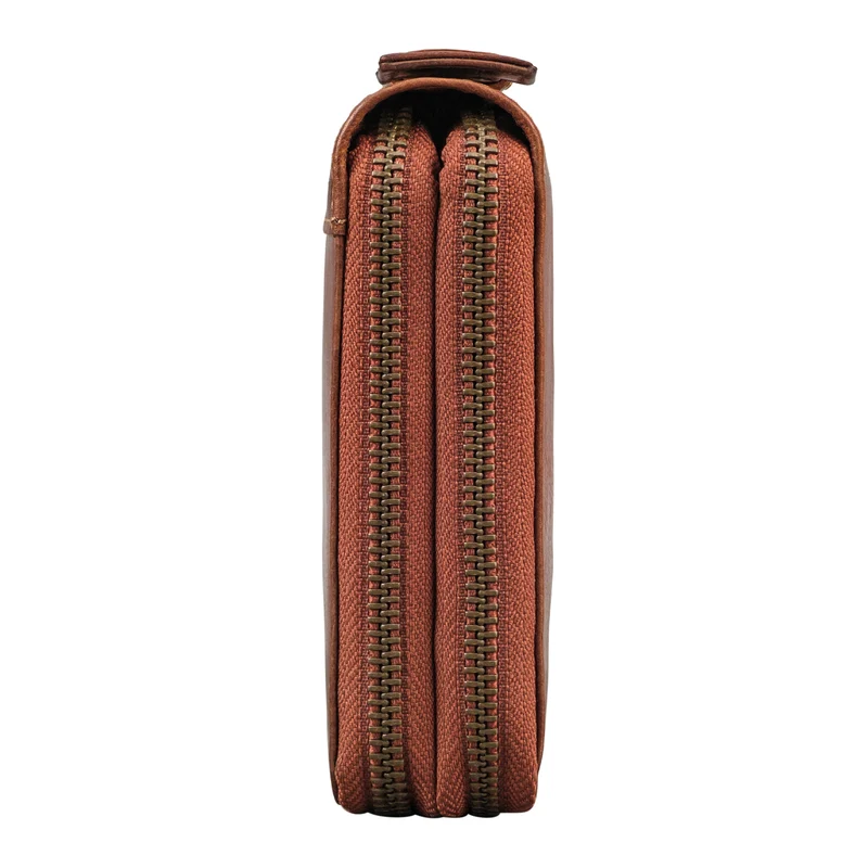"Felicity" Große Geldbörse Herren Clutch Leder mit Handyfach