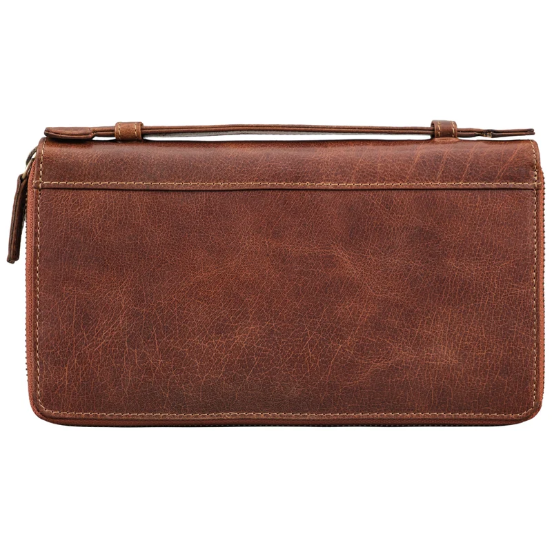 "Felicity" Große Geldbörse Herren Clutch Leder mit Handyfach