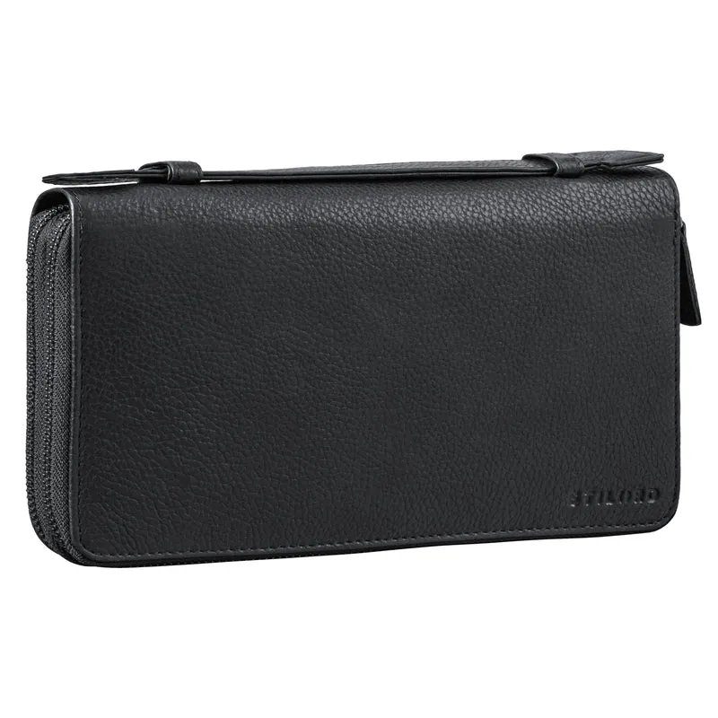 "Felicity" Große Geldbörse Herren Clutch Leder mit Handyfach