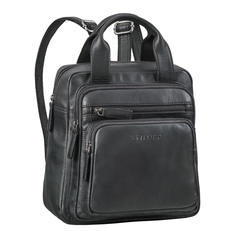 "Maple" Rucksack Tasche Damen Echtes Leder mit Henkel klein