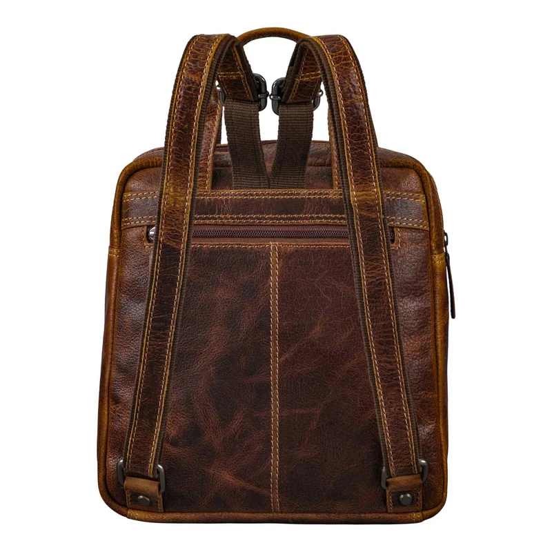 "Maple" Rucksack Tasche Damen Echtes Leder mit Henkel klein