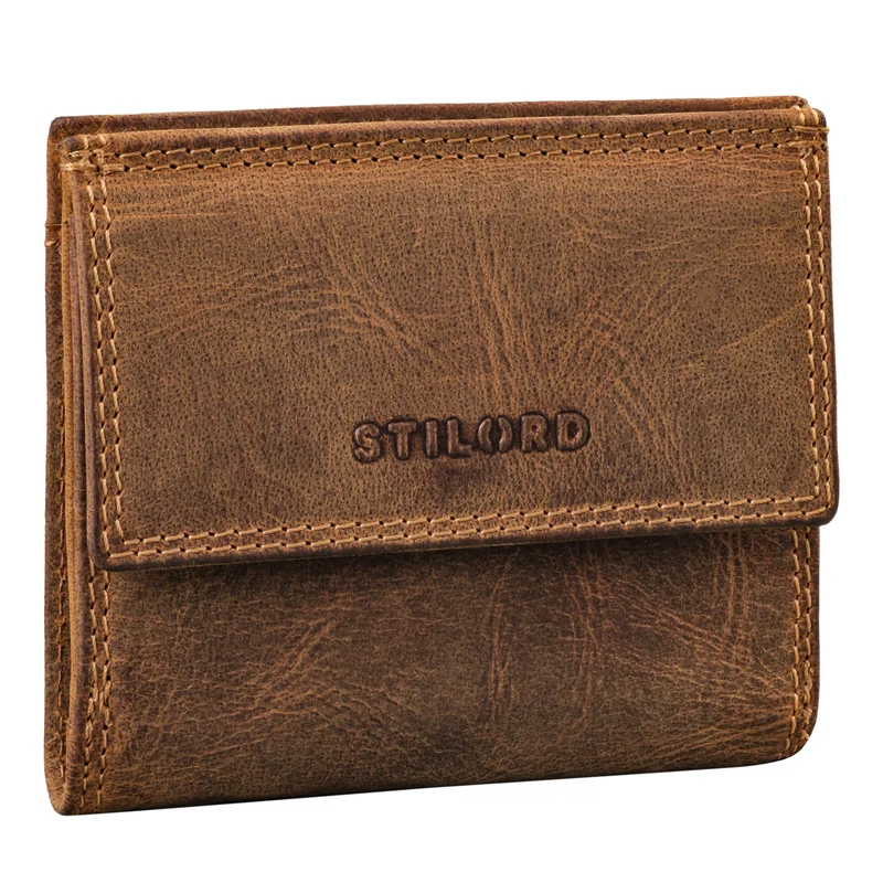 "Monew" Vintage Leder Geldbörse Klein mit RFID