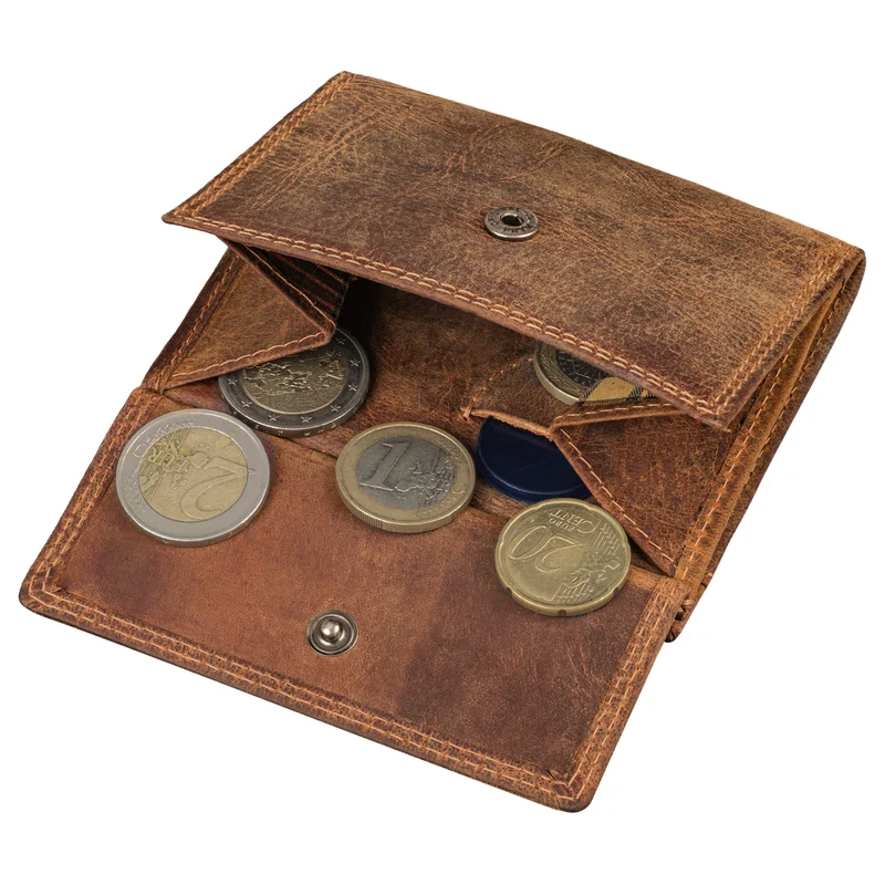 "Monew" Vintage Leder Geldbörse Klein mit RFID