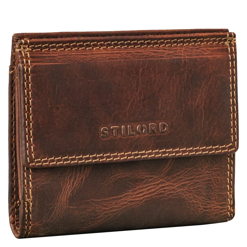 "Monew" Vintage Leder Geldbörse Klein mit RFID