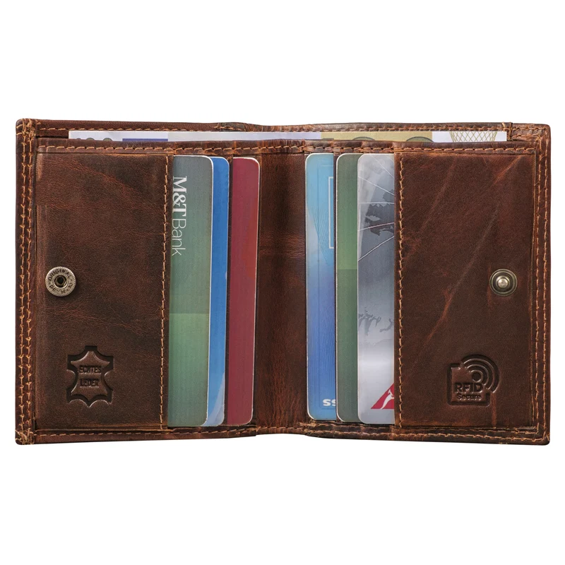 "Monew" Vintage Leder Geldbörse Klein mit RFID