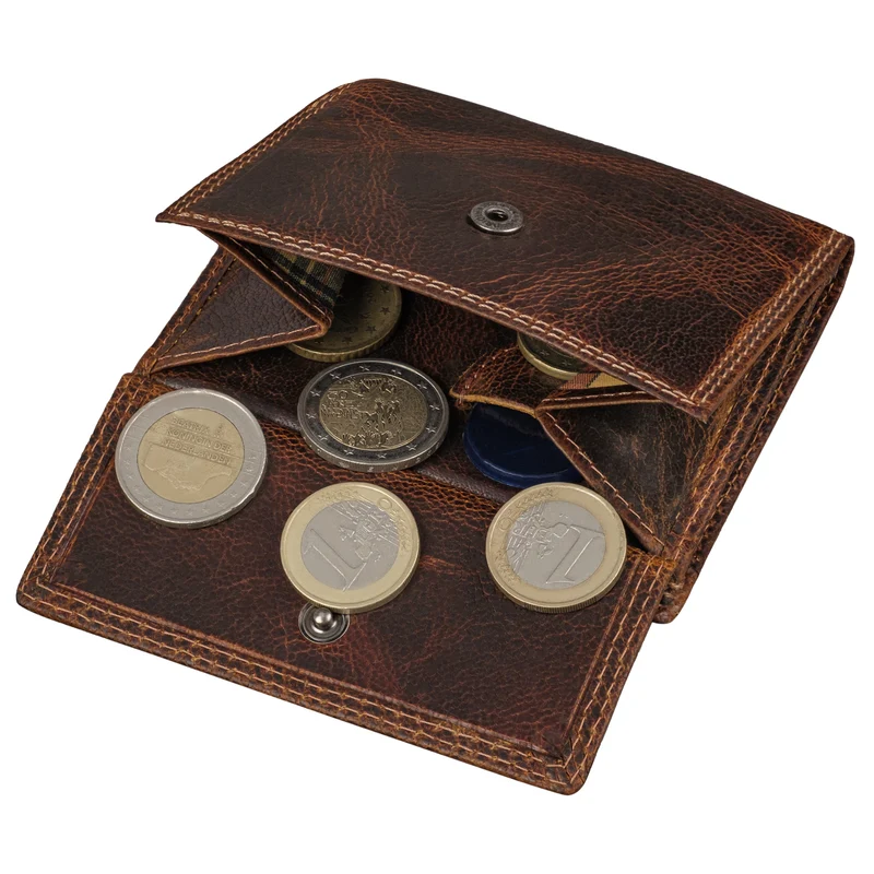 "Monew" Vintage Leder Geldbörse Klein mit RFID