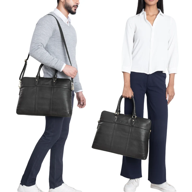 "Charlize" Moderne Leder Business Laptoptasche 13 - 15.6 Zoll Damen