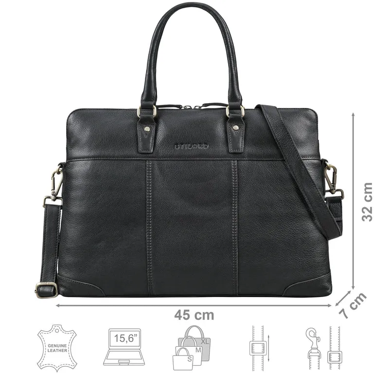 "Charlize" Moderne Leder Business Laptoptasche 13 - 15.6 Zoll Damen