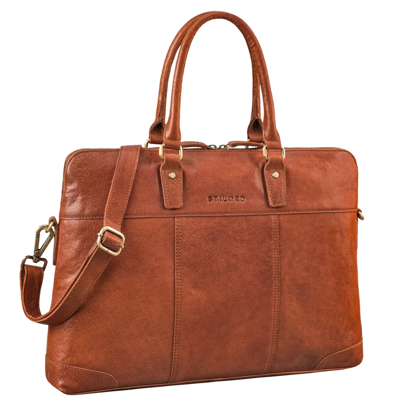 "Charlize" Moderne Leder Business Laptoptasche 13 - 15.6 Zoll Damen