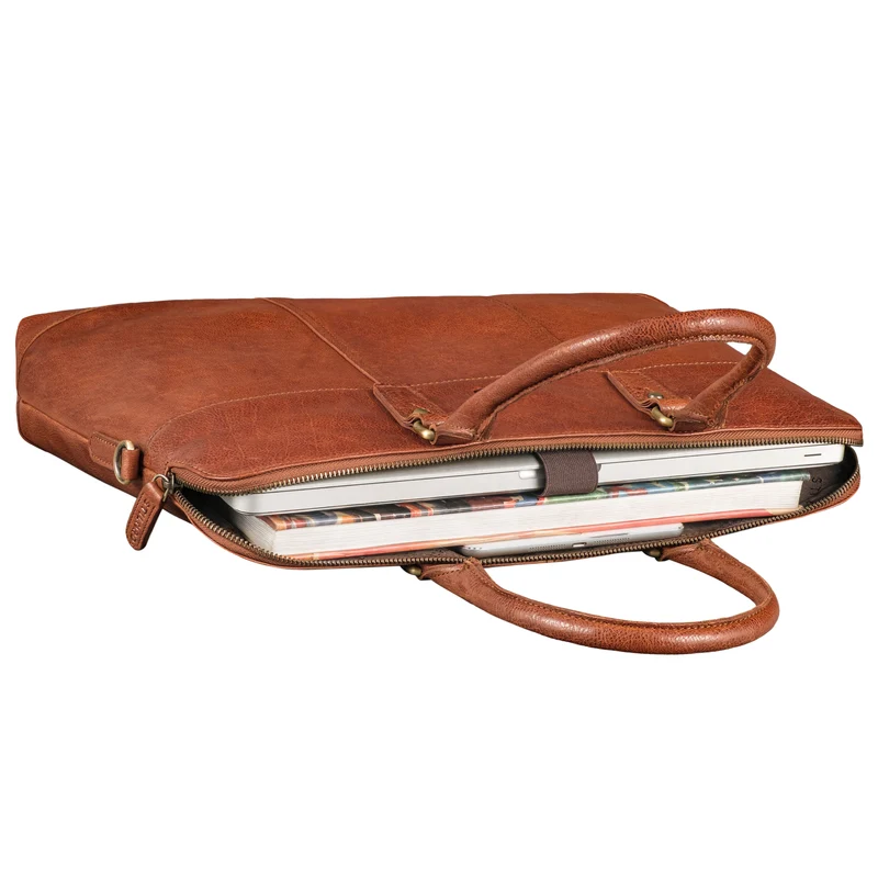 "Charlize" Moderne Leder Business Laptoptasche 13 - 15.6 Zoll Damen