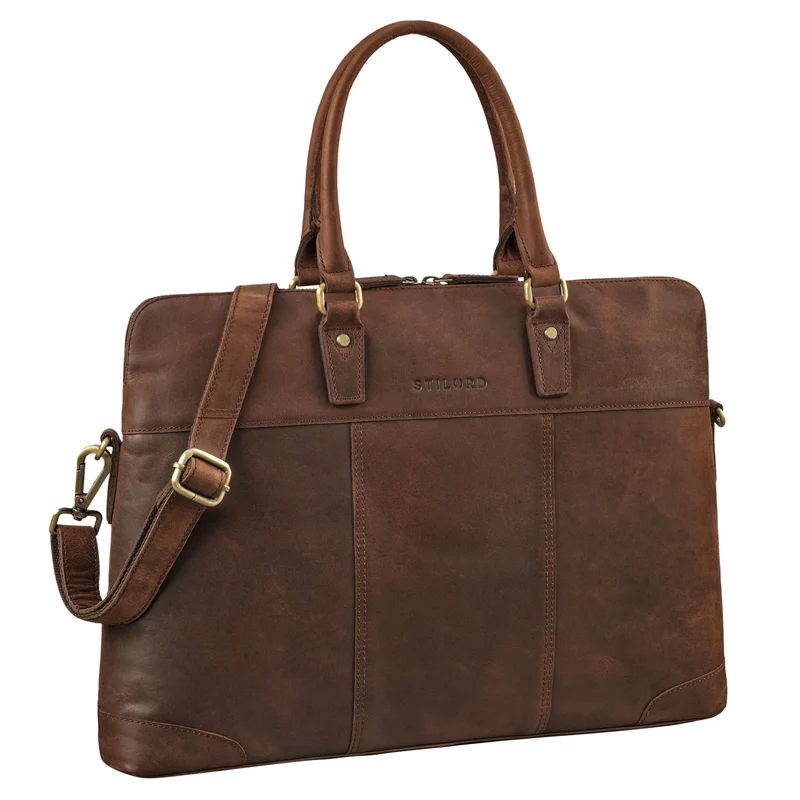 "Charlize" Moderne Leder Business Laptoptasche 13 - 15.6 Zoll Damen