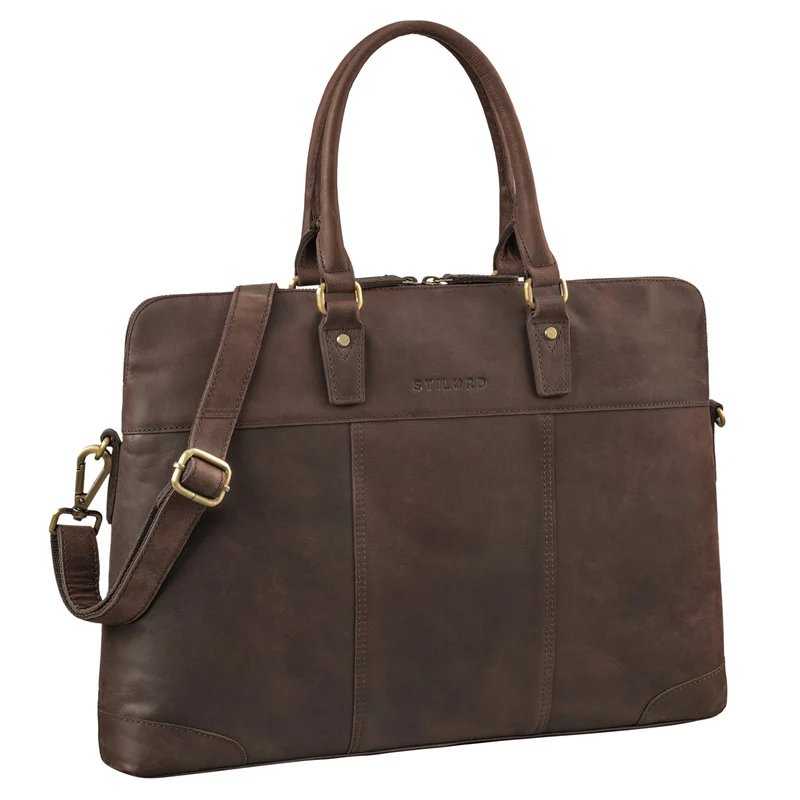 "Charlize" Moderne Leder Business Laptoptasche 13 - 15.6 Zoll Damen