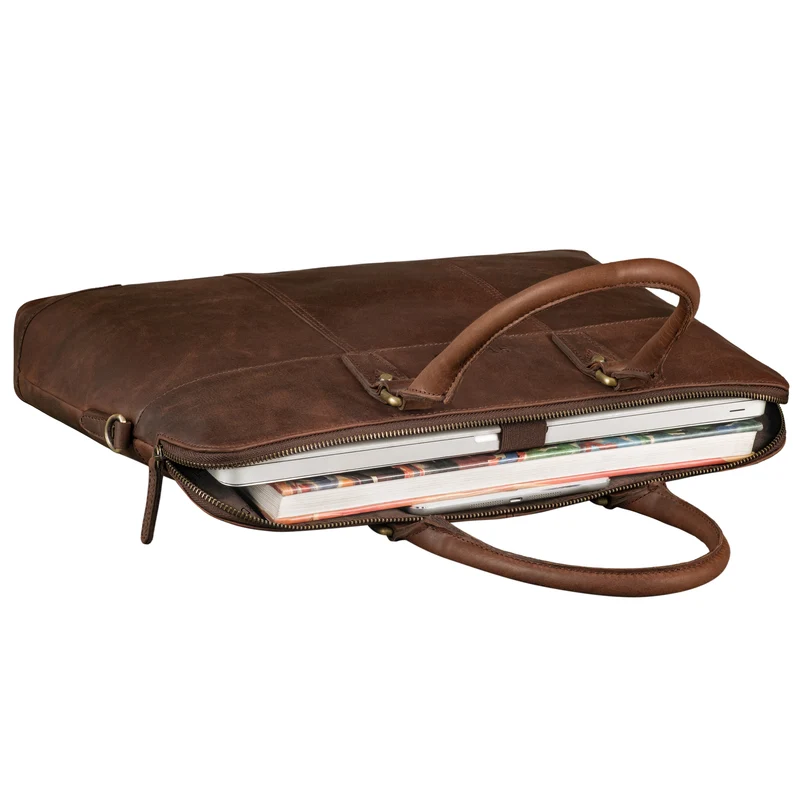 "Charlize" Moderne Leder Business Laptoptasche 13 - 15.6 Zoll Damen