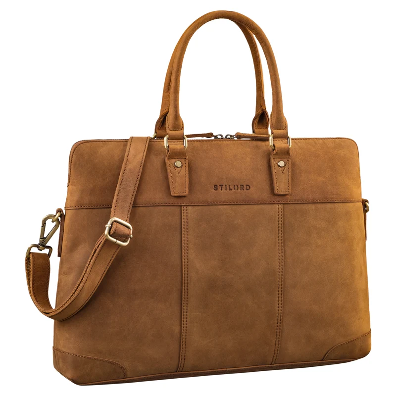 "Charlize" Moderne Leder Business Laptoptasche 13 - 15.6 Zoll Damen