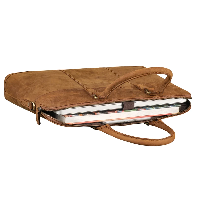 "Charlize" Moderne Leder Business Laptoptasche 13 - 15.6 Zoll Damen
