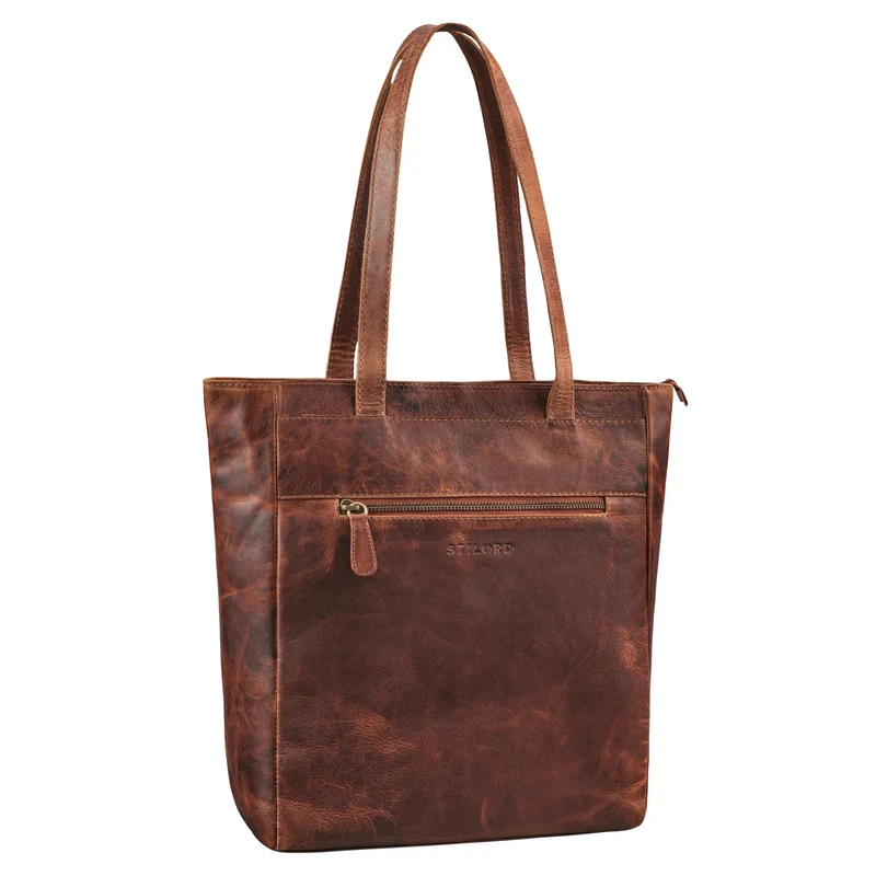 "Nara" Zeitlose Leder Shopper Damen Handtasche