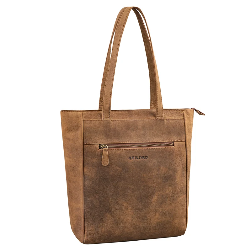 "Nara" Zeitlose Leder Shopper Damen Handtasche