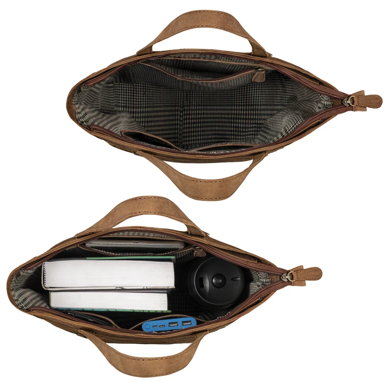 "Nara" Zeitlose Leder Shopper Damen Handtasche