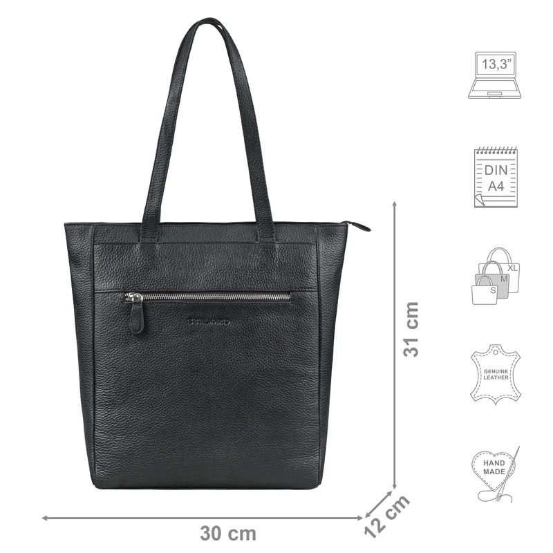 "Nara" Zeitlose Leder Shopper Damen Handtasche