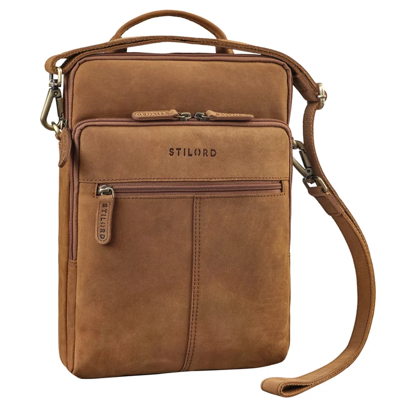 "Stellan" Schmale Laptop-Tasche Leder 13,3 - 14 Zoll