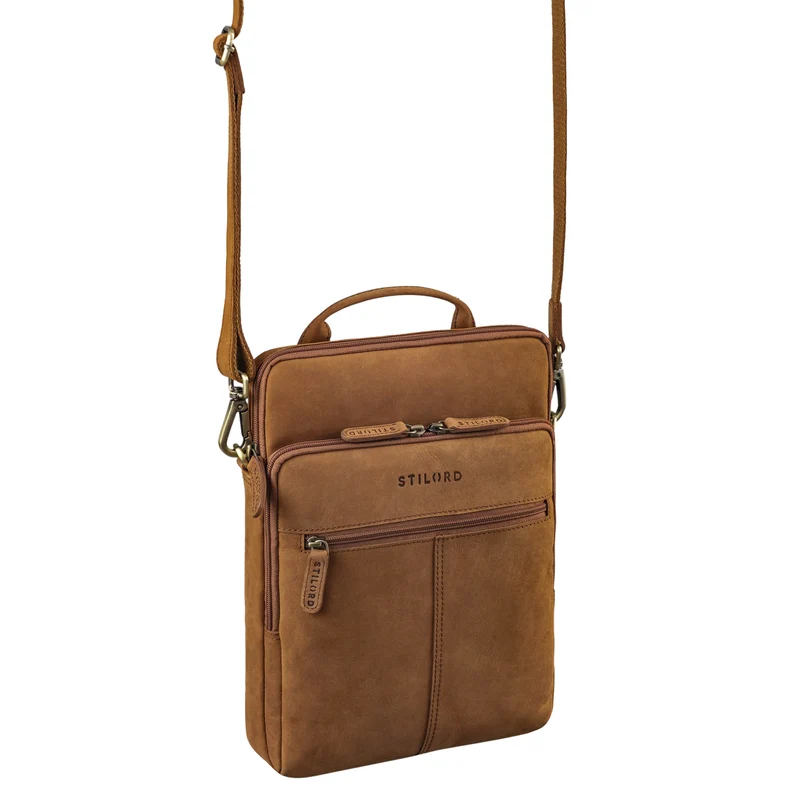 "Stellan" Schmale Laptop-Tasche Leder 13,3 - 14 Zoll