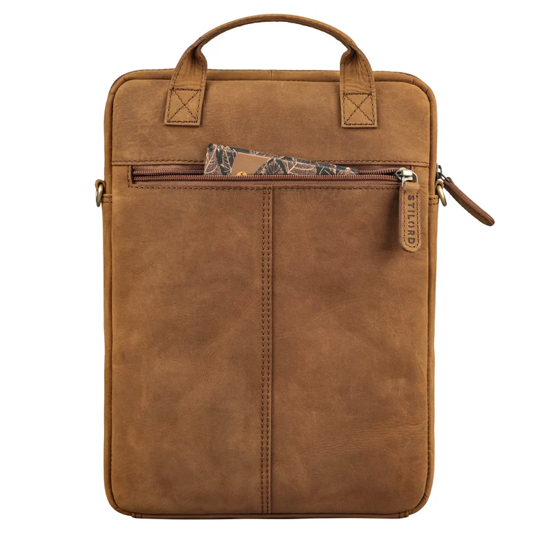 "Stellan" Schmale Laptop-Tasche Leder 13,3 - 14 Zoll