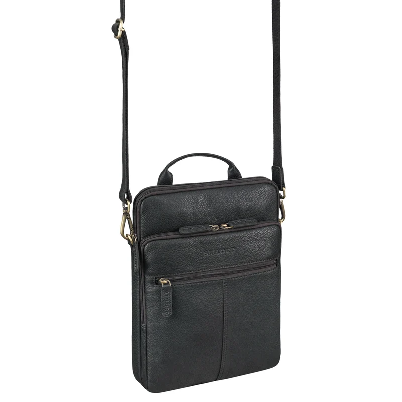 "Stellan" Schmale Laptop-Tasche Leder 13,3 - 14 Zoll