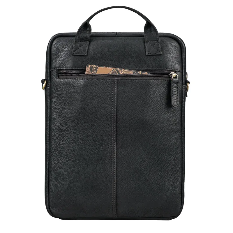 "Stellan" Schmale Laptop-Tasche Leder 13,3 - 14 Zoll