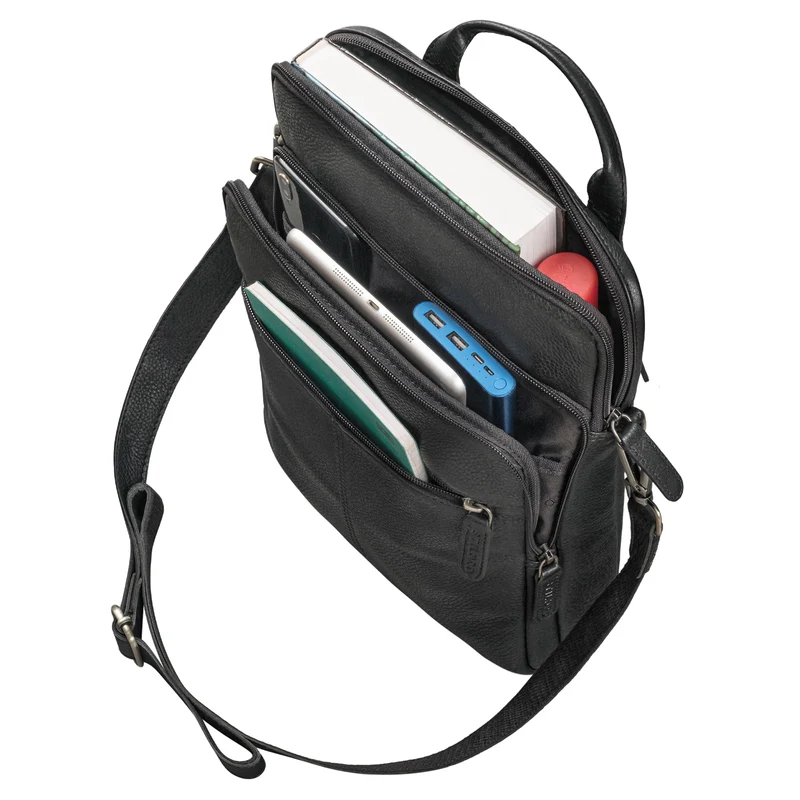 "Stellan" Schmale Laptop-Tasche Leder 13,3 - 14 Zoll