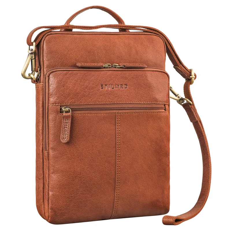 "Stellan" Schmale Laptop-Tasche Leder 13,3 - 14 Zoll