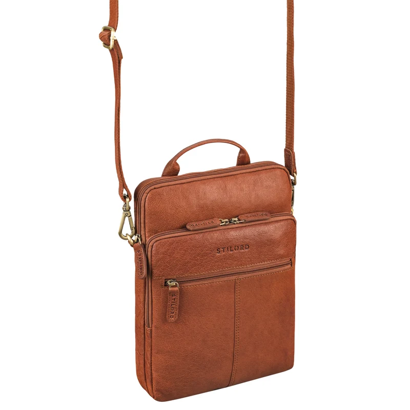 "Stellan" Schmale Laptop-Tasche Leder 13,3 - 14 Zoll