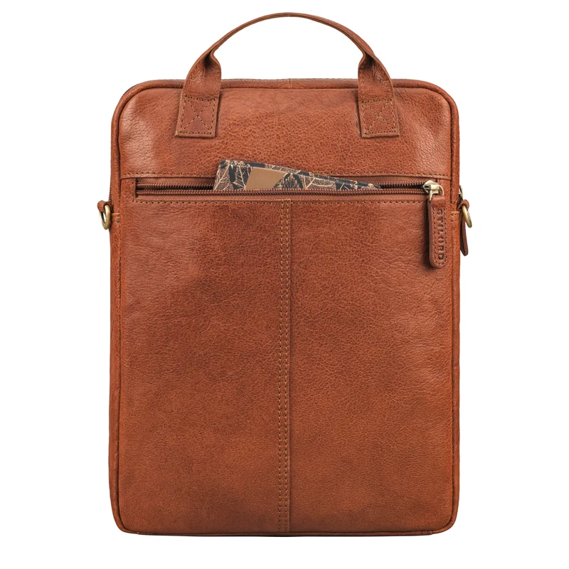 "Stellan" Schmale Laptop-Tasche Leder 13,3 - 14 Zoll