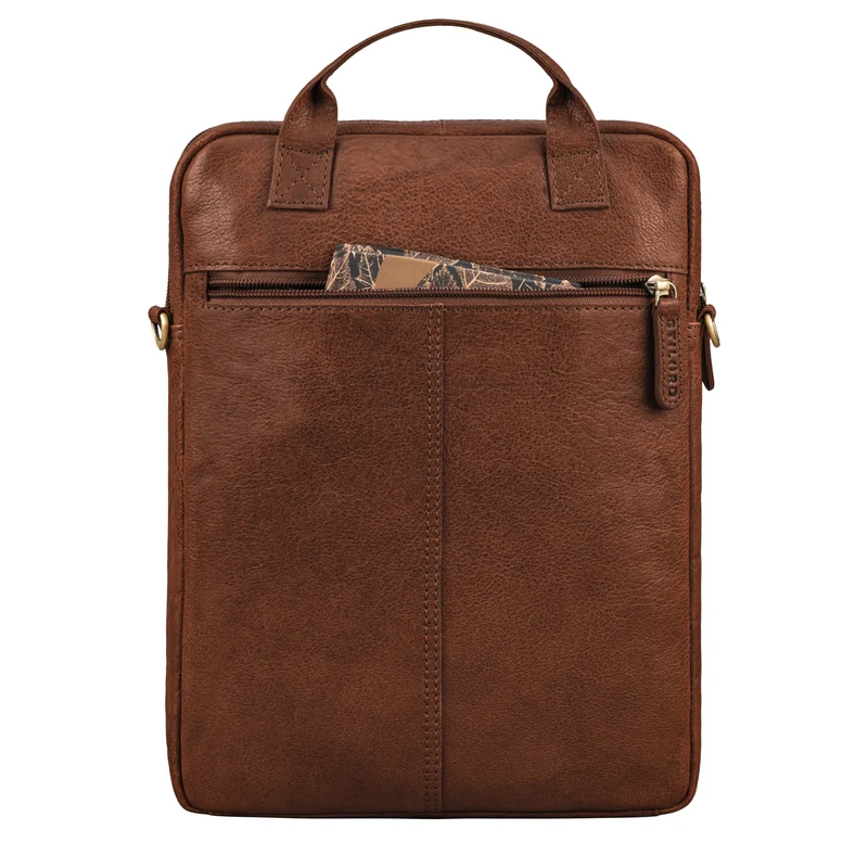 "Stellan" Schmale Laptop-Tasche Leder 13,3 - 14 Zoll