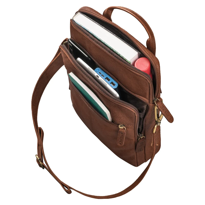 "Stellan" Schmale Laptop-Tasche Leder 13,3 - 14 Zoll