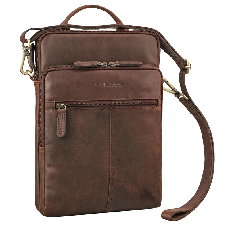 "Stellan" Schmale Laptop-Tasche Leder 13,3 - 14 Zoll
