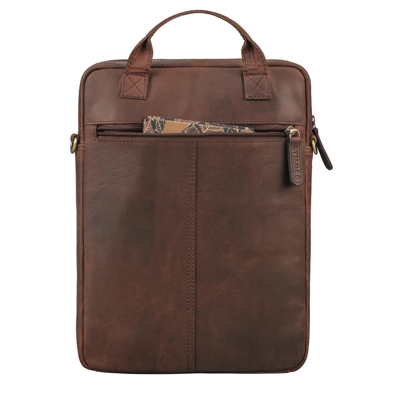 "Stellan" Schmale Laptop-Tasche Leder 13,3 - 14 Zoll