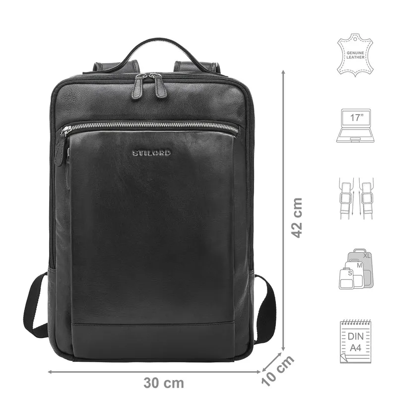 "Jannes" Lederrucksack Herren Business