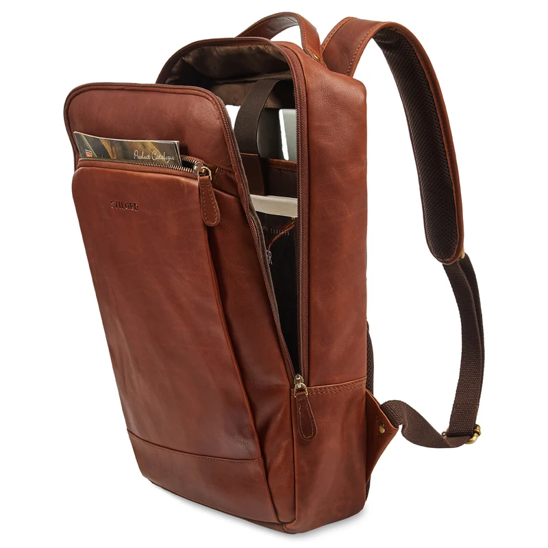"Jannes" Lederrucksack Herren Business