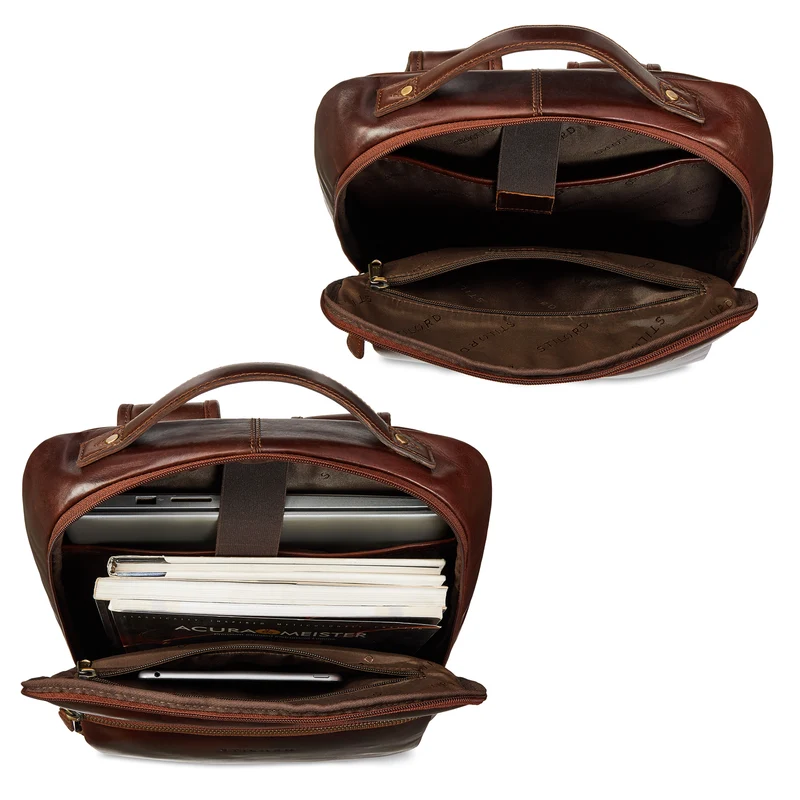 "Jannes" Lederrucksack Herren Business