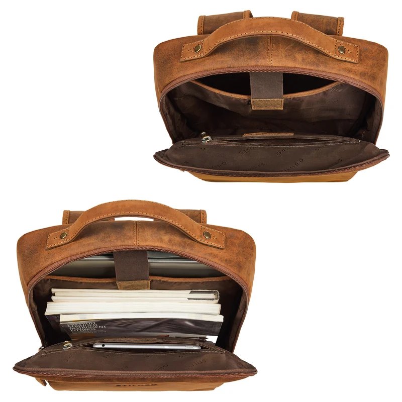 "Jannes" Lederrucksack Herren Business