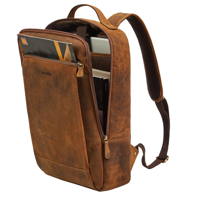 "Jannes" Lederrucksack Herren Business